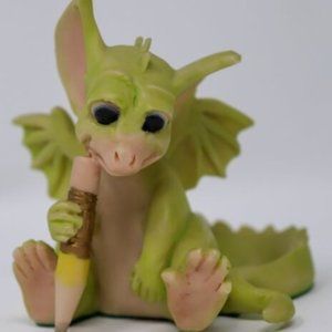 1989 Lilliput Lane Early Pocket Dragons ~ Scribbles Signed by Real Musgrave 1995